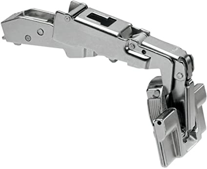 Blum 70T6540B Clip Top Full Overlay INSERTA Cabinet Door Hinge with 170-Degree Opening Angle and Free Swing Function - Nickel