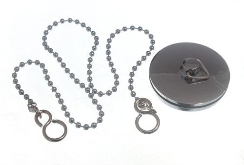 Lot de 10 jacks + 10 chaînes bassin Branchez Chrome 44mm 1 3/4 de pouce avec la chaîne 450mm