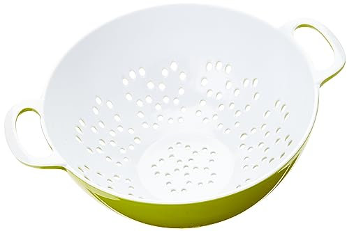 Colourworks CWMCOLSMLGRN KitchenCraft Melamine Colander, 15 cm - Green