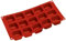 Silikomart Silikonbackform SQUARE SAVARIN SF081, Terracotta