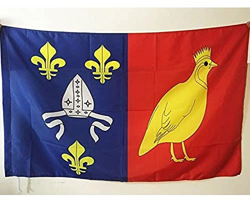 AZ FLAG - Drapeau Charente Maritime - 90x60 cm - Drapeau Département Charentais 100% Polyester Avec Fourreau et Cordelette - Pavillon 50 g