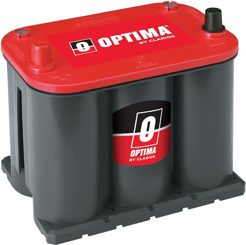 OPTIMA® Batteries High Performance 25 REDTOP® Sealed AGM Car, Truck, and SUV Starting Battery, 720 CCA, SAE Terminal, Maintenance Free, Versatile Mounting