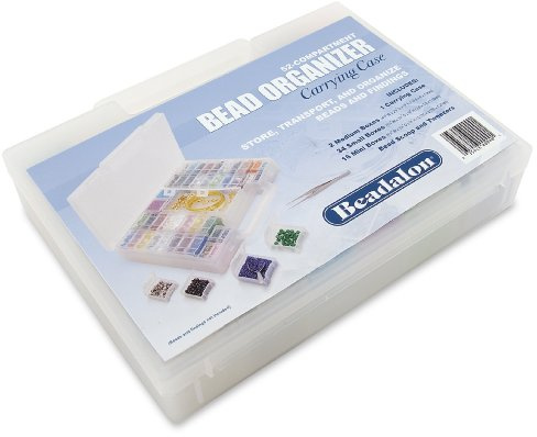 Beadalon 207A-500 Organizer 55 Pieces with Scoop & Tweezers