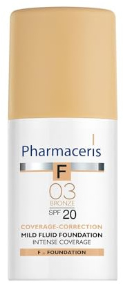 Pharmaceris F -Intense Coverage mild Fluid Foundation SPF 20 bronze (30 ml)