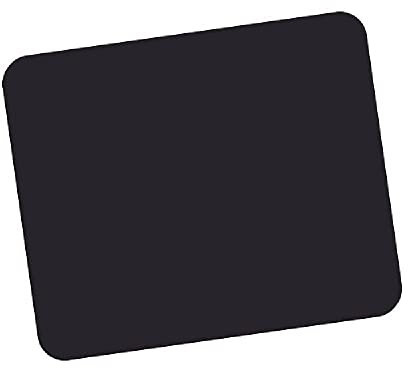 Fellowes Mauspad aus Schaumstoff, Mousepad mit Rutschfester Unterseite, langlebige Polyesteroberfläche, aus 50% recyceltem Material, Maße: 18,6 x 22,4 x 0,6 cm, Farbe: schwarz