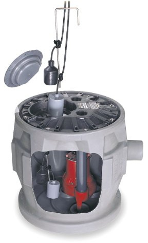 Liberty Pumps P382LE51 1/2-Horse Power 24 by 24-Inch Pro380 Series Simplex Sewage System