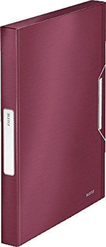 LEITZ 39560028 - Carpeta de proyectos STYLE PP lomo 30 mm DIN A4 color rojo granate