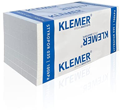 Styropor Dämmplatten EPS DEO 035 dm | 20mm | 12 m² je Paket | ausgezeichnete Druckfestigkeit 100 kPa | sicherer Versand mit stabilem Transportkarton