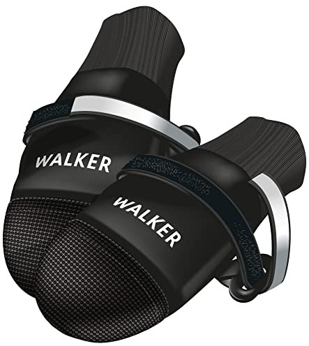TRIXIE Pfotenschutz Walker Care Comfort - Größe S - Pfotengröße 6 cm - Höhe Pfotenschutz 14 cm - Vinylsohle - Fleecefutter - unterstützt Heilung von Verletzungen - mit Klettverschluss - 19471