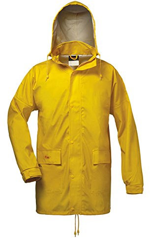 Norway PU Regen-Jacke mit Kapuze - gelb - Größe: L