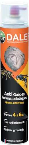 DALEP Bombe Insecticide Anti-Guêpes et Frelons asiatiques-Formule Pompier de 750 ML-450 002