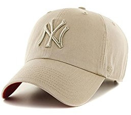 47 Brand Erwachsene Kappe MLB New York Yankees Clean Up, Caqui, Einheitsgröße