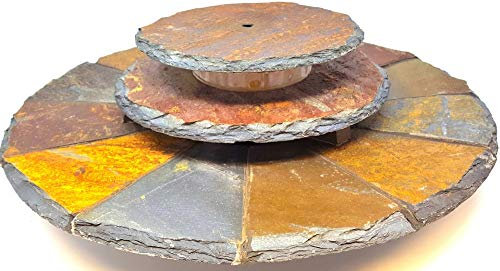 Windworks Zimmerbrunnen Schieferbrunnen Kaskadenbrunnen rund 45 cm