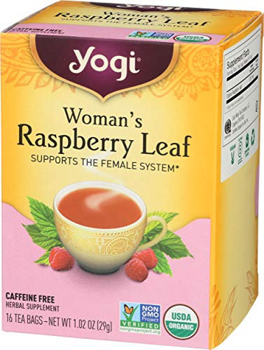 1 X Woman's Raspberry Leaf Tea by Yogi Teas 16 Tea Bag