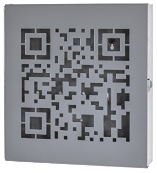 HAKU Möbel Cassetta portachiavi grigio, metallo - Dim. L 22 cm x A 24 cm x P 5 cm, Stile Moderno