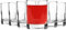 Rink Drink 6 Piece Glass Shot Glasses Set - Heavy Base Party Shooter Liqueur Glasses - 65ml