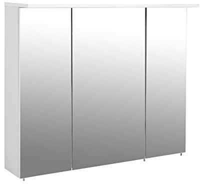 Schildmeyer 132248 Spiegelschrank, melaminharzbeschichtete Spanplatte, weiß, 90 x 16 x 72,3 cm