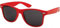 Boolavard TM Sonnenbrille Nerdbrille retro Art. 4026 (Rot Tönung)