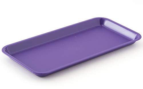 Harfield Antibacterial Individual Serving Purple Food Platter (Pack of 2) HQ Unbreakable Polycarbonate Plastic