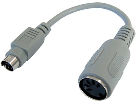 6 Broches mini DIN Mâle Vers 5 Broches DIN Femelle Clavier adaptateur