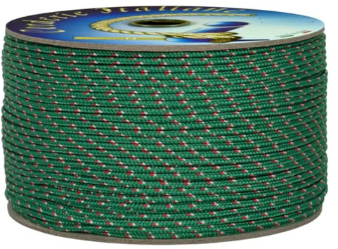 Corderie Italiane 006038603 Cordino Colorato Hobby Fantasy Verde, 3 mm, 20 mt