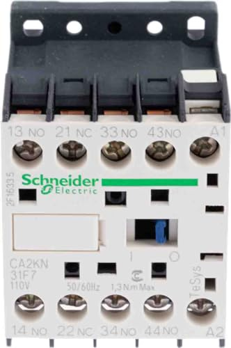Schneider Electric, TeSys K control relay - 3 NO + 1 NC - <= 690 V - 110 V AC coil, CA2KN31F7