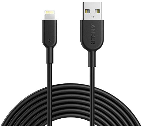 Anker iPhone Ladekabel Powerline II iPhone Kabel 3m Lightning Kabel, für iPhone 14/13 / 12/11 / X/XS/XR/SE / 8 Plus / 7/6 und mehr (Schwarz)