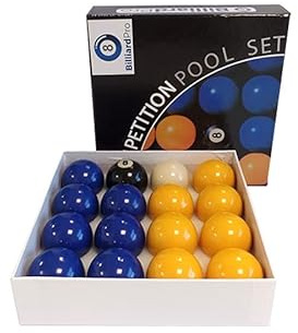Billes Pool Jaune & Bleu Standard 50,8 mm