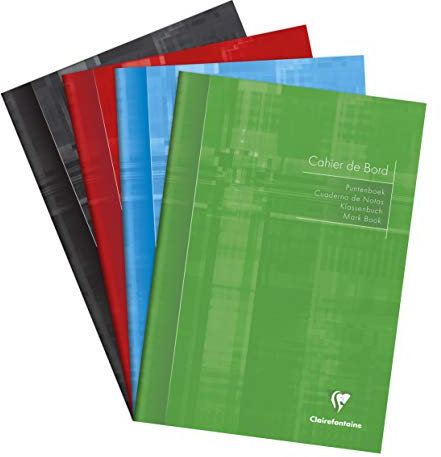 Clairefontaine 3139C - Klassenheft DIN A4 21x29,7 cm, 36 Blatt, 110g, farbig sortiert, 1 Stück