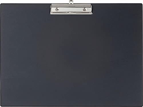 MAUL Klemmbrett A3 | Klemmbrett aus Karton mit Folie | Schreibbrett mit Papierklemme | Clipboard mit moderner Klemmer zur Aufbewahrung von Papier | für Büro, Küche und Werkstatt | Schwarz