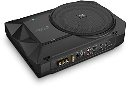 JBL Basspro SL 8-Inch Enclosed Active Underseat Car Stereo Subwoofer System - Black