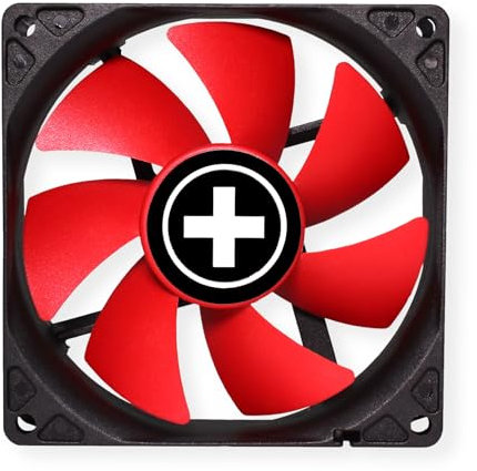 Xilence Ventola per case XPF92.R da 92 mm, 3 pin+4 pin, rosso/nero