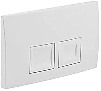 Geberit 115135461 Piastra di azionamento per cassette di risciacquo ad incasso Delta50 a doppio scarico, cromato
