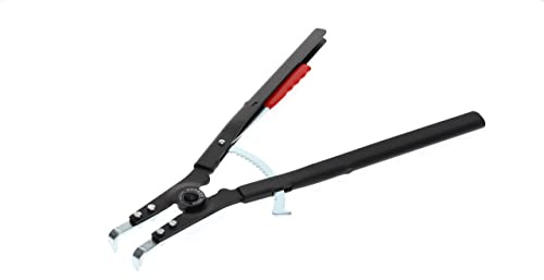 GEDORE Pince de montage pour circlips extérieurs, Avec levier de verrouillage/protection anti-pincement, coudée à 90°, Diamètre des pointes : 3,5 mm, 8000 A 51