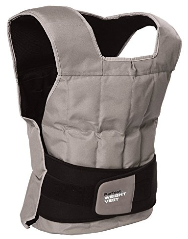 Perfect Fitness Weight Vest, 40-Pound, Grey