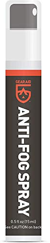 GEAR AID Anti-Fog Spray and Cleaner for Goggles, Masks and Glasses, 0.5 fl oz, Clear