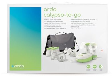 Ardo Calypso to-Go Double Electric Breast Pump - Ultra Quiet - 3-in-1 Single, Double and Manual Pumping - Cool Bag - Breastfeeding Bag - Mumsnet Best - BPA-Free - Swiss Medical Device