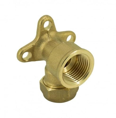 PrimaPlus Compression Wallplate Elbow 15mm x 1/2 Fi (Pack of 10)