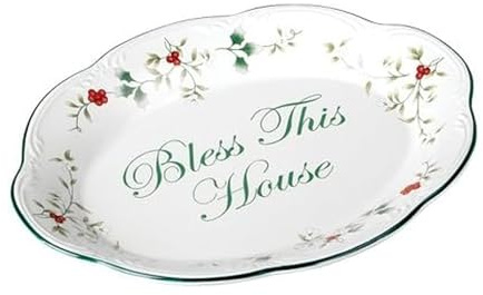 Pfaltzgraff Winterberry Bless This House Plate - 11-Inch