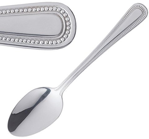 Olympia Bead Dessert Spoon 183mm 18/0 Stainless Steel Serving Cutlery 12pc