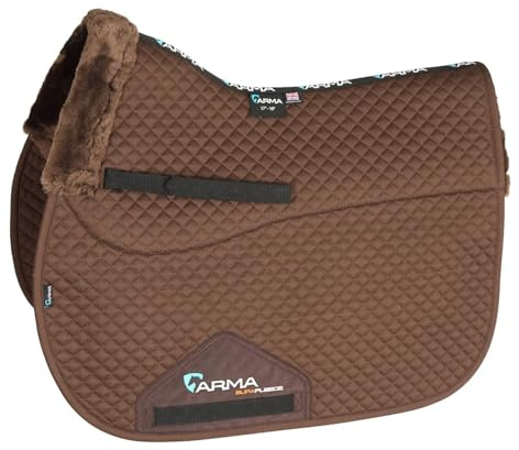 Shires – tamaño completo rendimiento Supafleece silla de montar, marrón