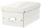 Leitz Click & Store WOW Scatola Archivio DVD, per Archivio e Organizzazione di DVD, Adatta a Casa e Ufficio, Bianco, 60420001