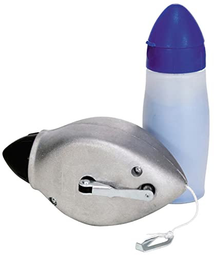 WOLFPACK LINEA PROFESIONAL Tiralineas Aluminio Con Plomada 30 Metroscon Bote De Polvo 100 Gramos