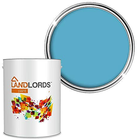 Landlords Anti Damp, Anti Mould and Condensation -Ocean Blue Matt Finish - 5 Litre - Prevent & Control Damp On Internal Walls & Ceilings - Easy To Apply