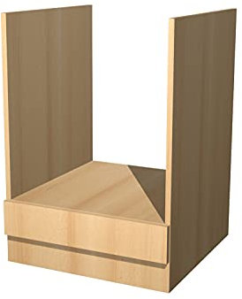 Smart Möbel Herdumbauschrank ohne Arbeitsplatte 60 cm Buche - Namu/Nano