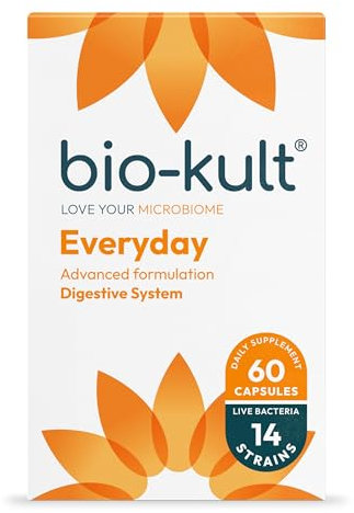 Bio-Kult Everyday Multi-Strain Formulation Probiotics for Digestive System, 60 Capsules (Pack of 1)