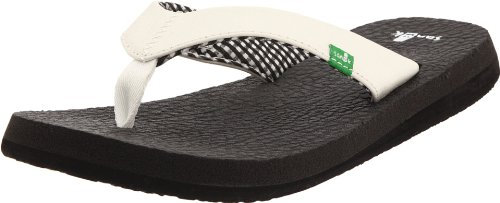 Sanuk Yoga Mat 29418063, Damen Sandalen/Zehentrenner, Weiß (WHITE), EU 39 (US 8)