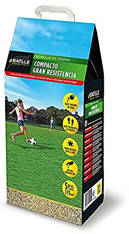 Semillas Batlle Semences de Gazon Compact à Haute résistance 5 kg, Vert