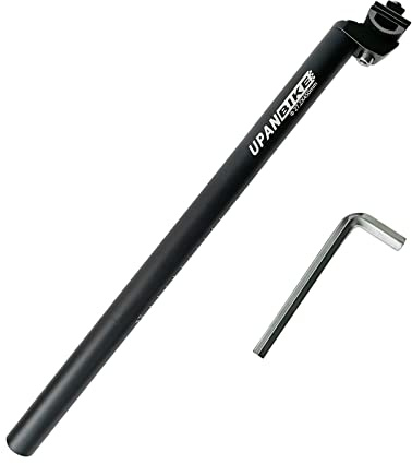 UPANBIKE Rennrad Mountainbike Fahrrad MTB Ersatz Sattelst¨¹TZE Extra Lang 45cm(450 mm), Aluminiumlegierung,mit Mikro-Einstellklemme,Durchmesser 27.2mm