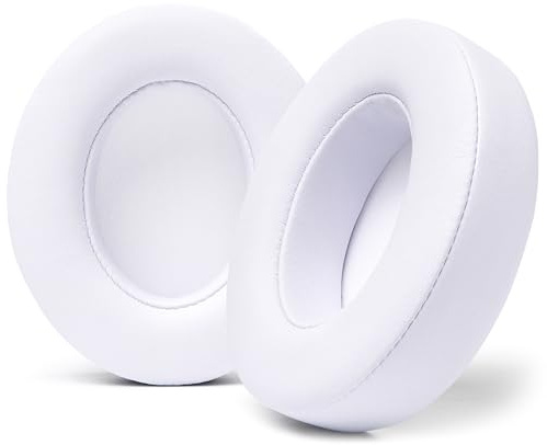 WC Wicked Cushions Replacement Ear Pads for Beats Studio 2 & 3 (B0501, B0500) Wired & Wireless | Does NOT Fit Beats Solo | Softer PU Leather, Enhanced Foam & Stronger Adhesive | White